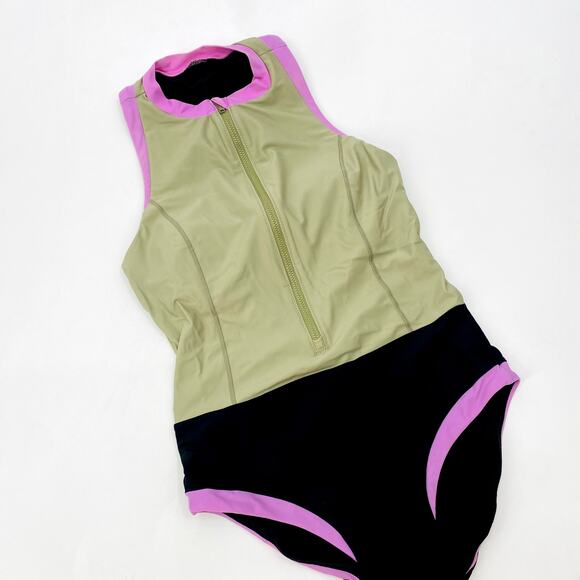 Prana Other - prana rash guard zip one piece swimsuit
